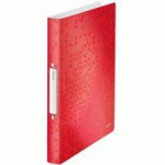 LOT DE 3 - CLASSEUR À ANNEAUX WOW, A4, PP, 2 ANNEAUX, ROUGE