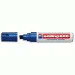 MARQUEUR EDDING 800 PERMANENT- CORPS ALU - POINTE BISEAUTEE - COLORIS BLEU