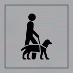 PICTOGRAMME PI PF 046 - ACCESSIBILITÉ, CHIEN GUIDE OU D