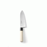 SANTOKU AVEC MANCHE EN BOIS, LAME : 16,5 CM