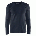 T-SHIRT MANCHES LONGUES MARINE FONCÉ TAILLE XXXL - BLAKLADER