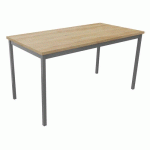 TABLE DE RÉUNION TREFF 140 X 70 CHÊNE VIEILLI/ ALU