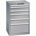 ARMOIRE GRIS PIGEON 564X572X850 AVEC 6 TIR. 75KG - LISTA