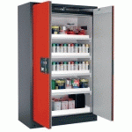 ARMOIRE SÉCURITÉ Q-PEGASUS-90 Q90.195.120.WDAC GRIS/ROUGE - ASECOS