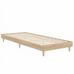 CADRE DE LIT CHÊNE SONOMA 75X190 CM BOIS D'INGÉNIERIE