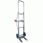 DIABLE MARAÎCHERS POIGNÉE OUVERTE 250KG ROUES CAOUTCHOUC BLEU