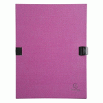 LOT DE 10 - CHEMISE EXTENSIBLE SANS RABAT EXACOMPTA À CLIP DOS 13 CM VIOLET