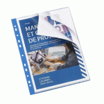 LOT DE 15 - PROTÈGE-DOCUMENTS VIQUEL POLYPROPYLÈNE A4 20 POCHETTES - 40 VUES COULEUR BLEU