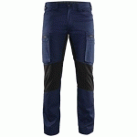 PANTALON DE TRAVAIL SERVICES STRETCH MARINE/NOIR TAILLE 48C - BLAKLADER