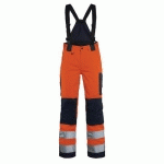 PANTALON HIVER À BRETELLES HAUTE VISIBILITÉ FEMME TAILLE 50C - BLAKLADER