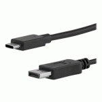 STARTECH.COM 6FT/1.8M USB C TO DISPLAYPORT 1.2 CABLE 4K60, USB-C TO DP CABLE HBR2, USB TYPE-C DP ALT MODE TO DP MONITOR VIDEO CABLE, WORKS W/ TB3, LIMITED STOCK, SEE SIMILAR ITEM CDP2DP2MBD - USB-C MALE TO DP MALE - CÂBLE DISPLAYPORT - USB-C POUR DISPLAY
