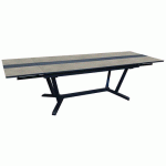 TABLE GALLÉO 180/230/280 CMPLT ALU/FUNDERMAX GRAPHITE/PLT SKY