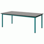 TABLE MALIBU 160X80 T3 4P STRA BÉTON F186/NOIR BLEU 5018