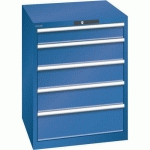 ARMOIRE BLEU GENT. 717X725X850 AVEC 5 TIR. 200KG - LISTA