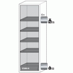 ARMOIRE SÉCURITÉ S-CLASSIC-90 S90.196.060 JAUNE