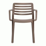 FAUTEUILS WIND POLYPROPYLÈNE - CHOCOLAT - GARBAR