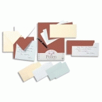 PAQUET DE 25 CARTES SIMPLES POLLEN 106X213MM 210G/M² - BLANC - LOT DE 3