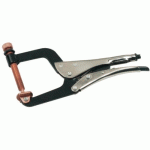 PINCE-ÉTAU SERRE-JOINT À VIS DE RÉGLAGE CUIVRÉE ET PATIN ORIENTABLE 214-7 - OUVERTURE 70 MM SAM OUTILLAGE