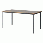 TABLE MALIBU 160X80 T6 4P STRA ALAISÉ GRIS U727/GRIS 7016