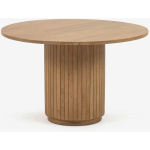 TABLE RONDE COLORIS NATUREL EN BOIS MASSIF DE MANGUIER - LONGUEUR 120 X PROFONDEUR 120 X HAUTEUR 75 CM PEGANE