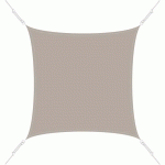 VOILE D'OMBRAGE CARRÉE 4 X 4M - TAUPE