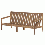 CANAPÉ ST MALO 3 PLACES - ASSISE DOSSIER ET PIÈTEMENT IROKO