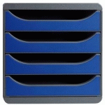 MODULE DE CLASSEMENT BIG-BOX, 4 TIROIRS, ROUGE