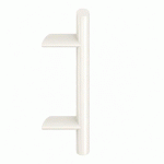 BÂTON DE MARÉCHAL LEVIITA - MODÈLE INCLINÉ - BLANC RAL 9010 - LONGUEUR 700 MM TIRARD