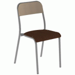 CHAISE ROBOT 4P T6 ASS WENGÉ DOS HÊTRE PIÈTEMENT GRIS 9006