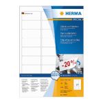 HERMA ETIQUETTES ENLEVABLES BLANCHES HERMA - 63,5 X 29,6 MM - BOITE DE 2700