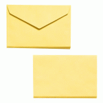 LA COURONNE ENVELOPPE ELECTIONS JAUNE 90 X 140 MM 70 G - BOÎTE DE 1000