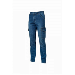 U-POWER - JEANS DE TRAVAIL TOMMY MULTIPOCHES - 28 - S - BLUE JEANS - BLUE JEANS