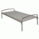 EVOLUTION LIT STANDARD SOMMIER AGGLOMÉRÉ 90X190 COLORIS TAUPE - MANUTAN COLLECTIVITÉS