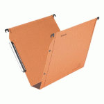 LOT DE 25 - DOSSIER SUSPENDU POUR ARMOIRES PREMIUM KRAFT LMG ESSELTE FOND 50 MM ORANGE