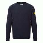PORTWEST AS24 SWEAT SHIRT ANTI STATIQUE ESD MARINE - TAILLE L