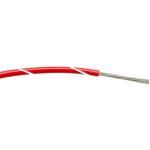 FIL ÉLECTRIQUE RS PRO BS4808 0,5 MM² 20 AWG, 1 KV C.A., PVC ROUGE/BLANC, 100M ( PRIX POUR BOBINE DE 100 )