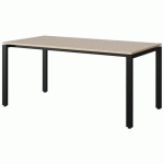 TABLE MALIBU 160X80 T5 SOUDÉ ST ISOS BEIG 1460/BEI NOIR 9005