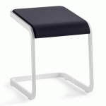 TABOURET BAS TAGLIO NOIR PIÉTEMENT BLANC