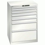 ARMOIRE BLANC GRIS 717X725X1000 AVEC 7 TIR. 75KG - LISTA