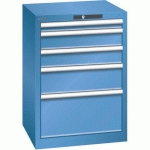 ARMOIRE BLEU CAP. 564X572X800 AVEC 5 TIR. 75KG _ 78.882.040 - LISTA