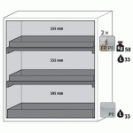 ARMOIRE SÉCURITÉ S-PEGASUS-90 S90.129.120.WDAC GRIS CLAIR - ASECOS