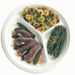 ASSIETTE PULPE Ø 26 CM 3 COMPARTIMENTS X 500 FIRPLAST