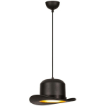 SUSPENSION CHAPEAU MELON ADREIN D30CM MÉTAL NOIR - NOIR