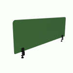 PANNEAU ÉCRAN ACOUSTIQUE AGATHE FLEXMUTE VERT AVOCAT - AVEC FIXATIONS À PINCES À ÉTAU POUR BUREAU L 160 X H 50 CM