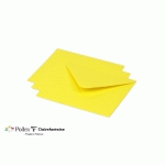 PAQUET DE 20 ENVELOPPES POLLEN 125X138MM 120G/M² - JAUNE SOLEIL - LOT DE 4
