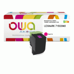 TONER REMANUFACTURÉ OWA - STANDARD - MAGENTA - POUR LEXMARK 71B20M0 - TONER COMPATIBLE