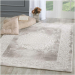 UNAMOURDETAPIS - 140X140 ROND - TAPIS ORIENT STYLE KHY BALROD BEIGE 140X140 ROND OEKO TEX® - BEIGE