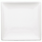 ASSIETTES CARRÉES BLANCHES OLYMPIA 29,5 CM - 6 PIÈCES