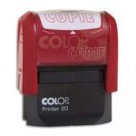 COLOP TIMBRE À ENCRAGE AUTOMATIQUE , EMPREINTE ROUGE 38X14 MM : COPIE