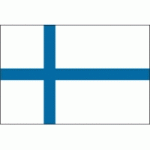 DRAPEAU FINLANDE : DIMENSIONS - 60 X 90 CM